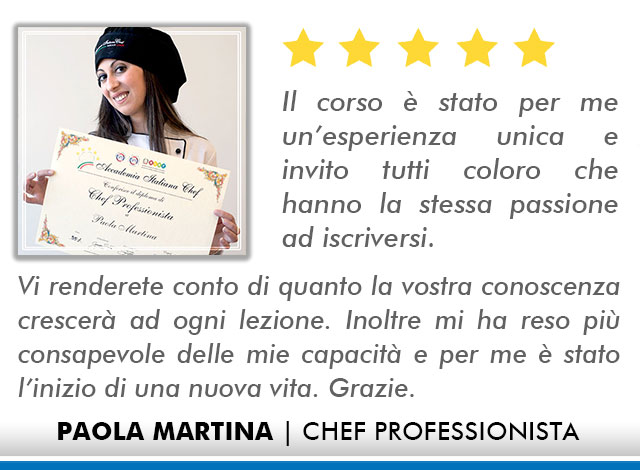 Corso Chef a Bologna Opinioni - Martina